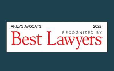 Classements internationaux | Best Lawyers distingue 6 avocats d’Akilys dans son édition 2022